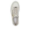 Rieker Platform Trainer With Side Zip - White Gold